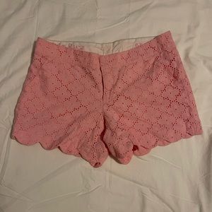 Lily Pulitzer Pink Lace Shorts